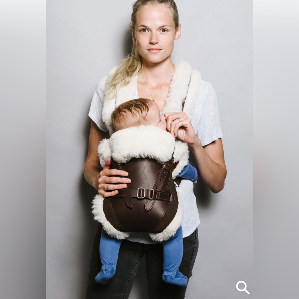 Bill Amberg London leather warm baby papoose